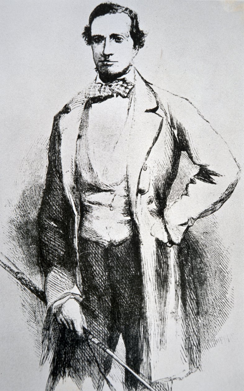 John Butterfield (1801-69) (gravyr) av American School