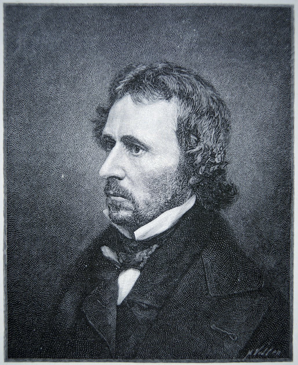 John Charles Fremont (1813-90) (gravyr) av American School