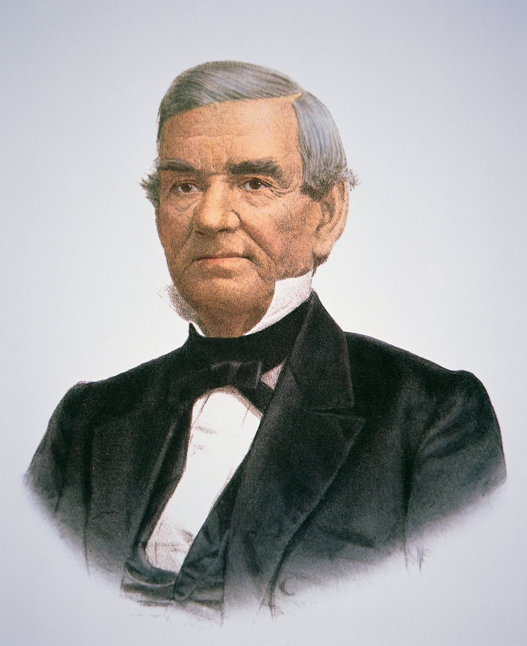 John Ross (1790-1866) (lito i färg) av American School