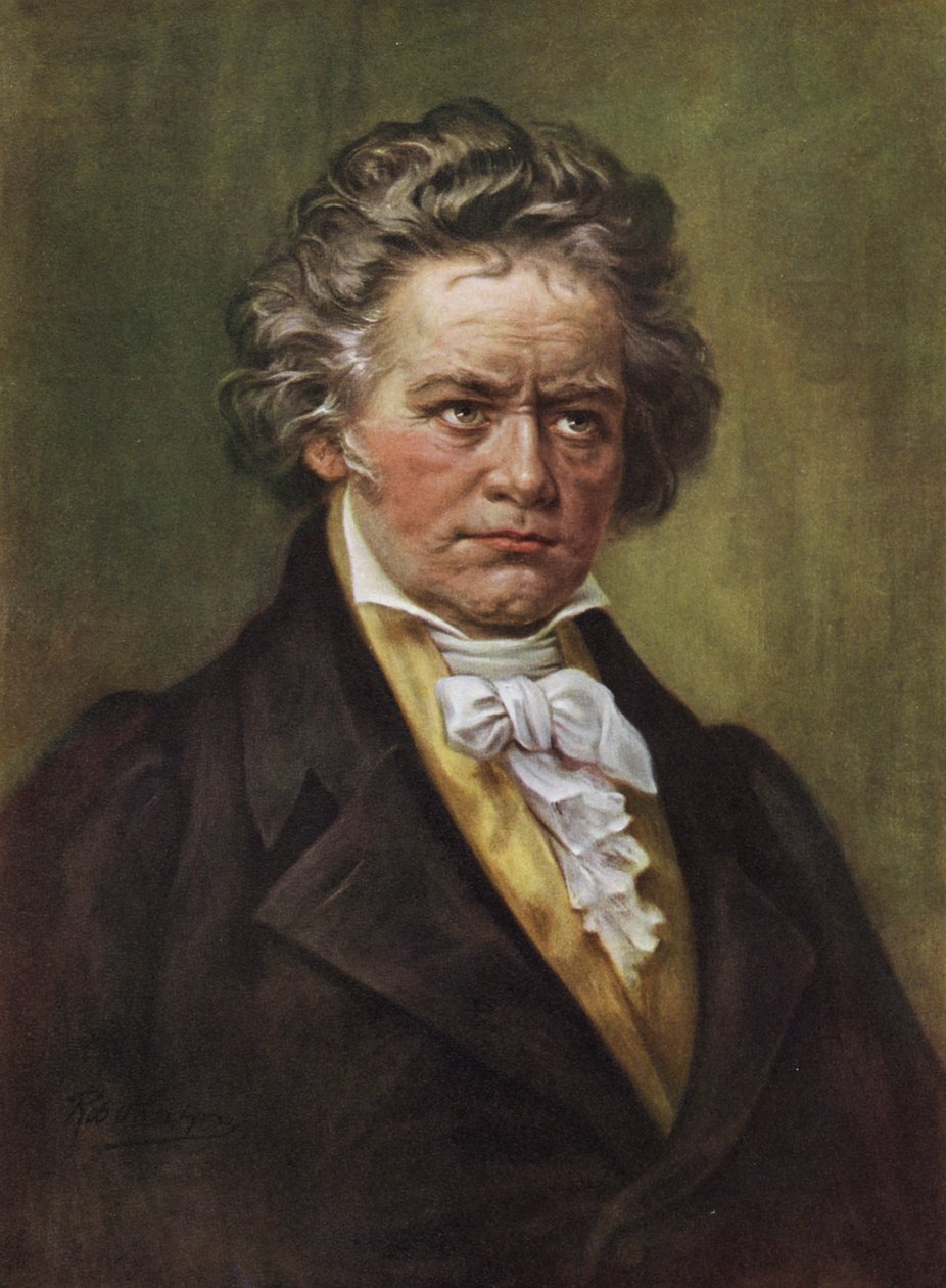 Ludwig Van Beethoven (litografi) av American School