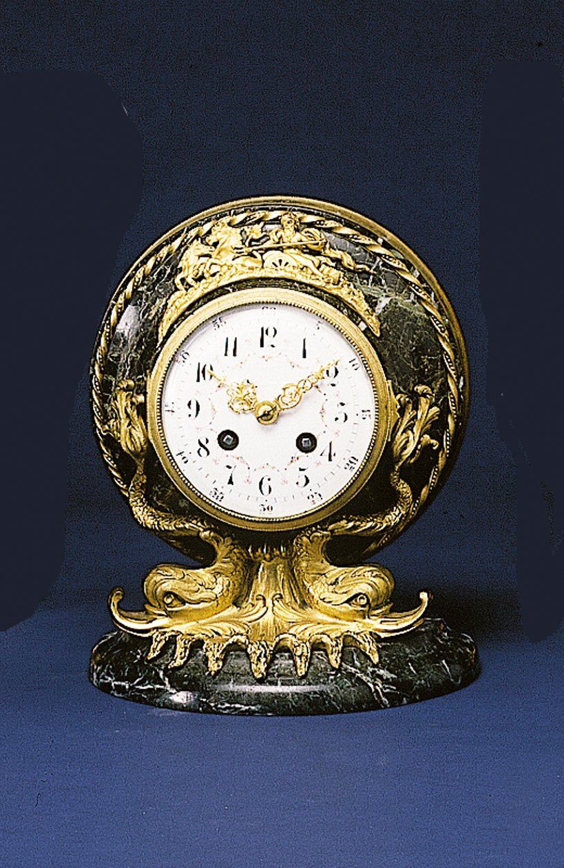 Mantelklocka säljs av Black, Starr & Frost, ca 1875-1900 av American School