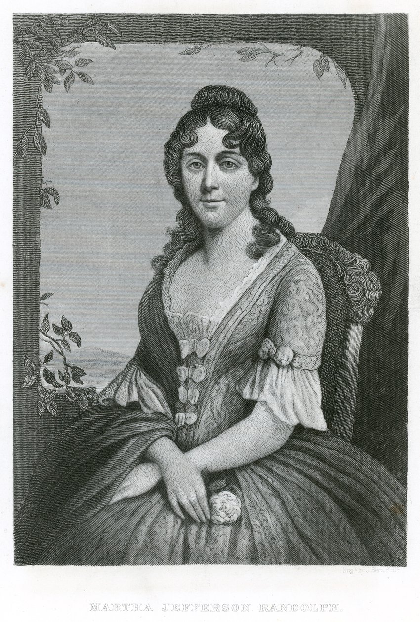 Martha Jefferson Randolph (gravyr) av American School