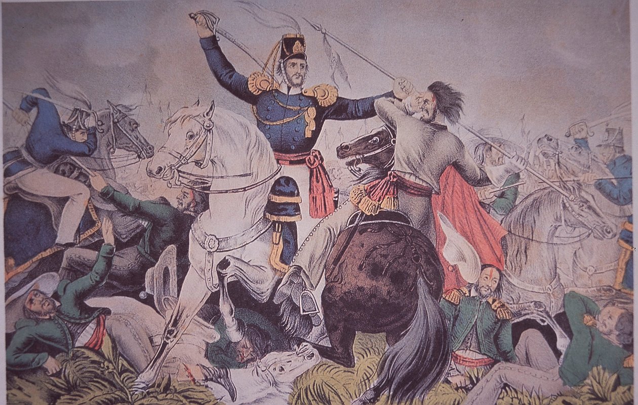 Mexikansk-amerikanska kriget (1846-48), överste Harney-strid vid Madelin nära Veracruz av American School