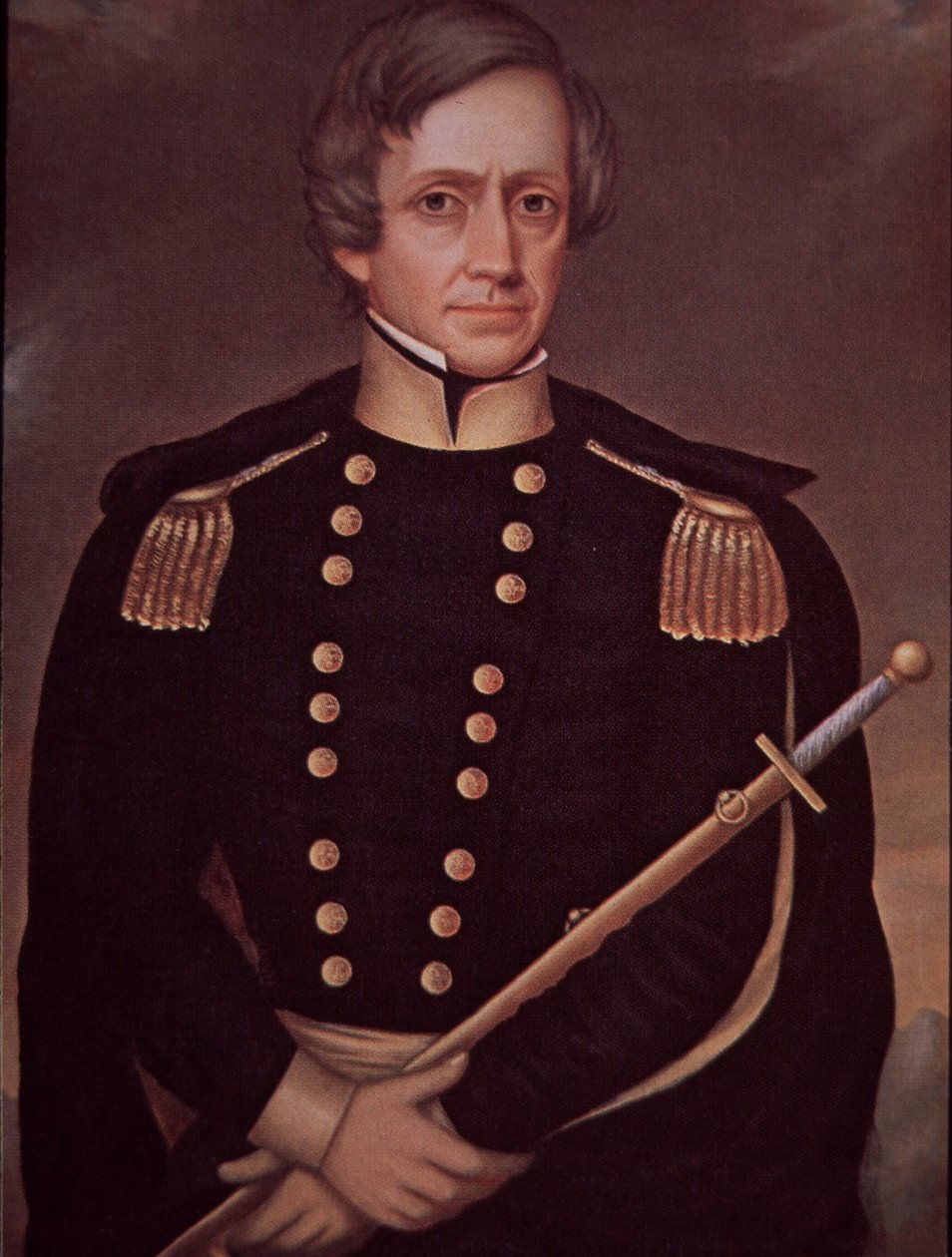Mexikansk-amerikanska kriget (1846-48), general Stephen Watts Kearny, amerikansk befälhavare av American School