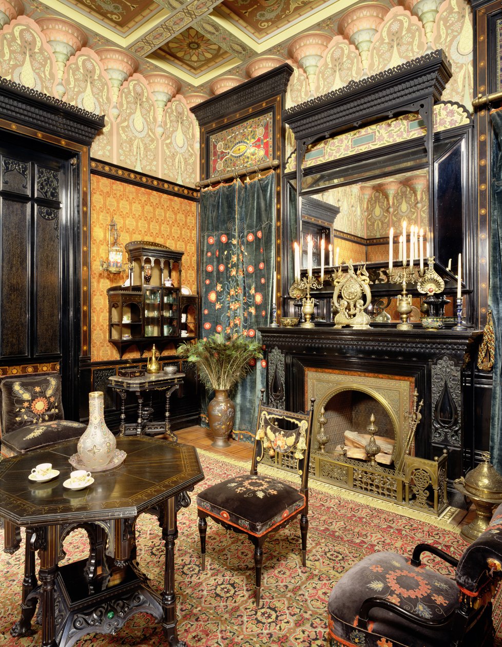 Moorish Smoking Room, John D Rockefeller House, c.1864-81 av American School