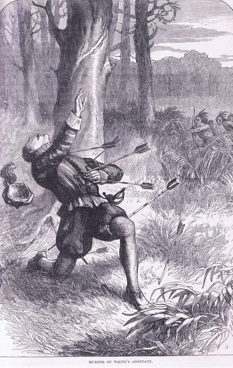 Murder of Whites assistent, illustration från Cassell