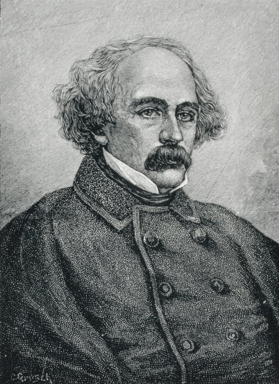 Nathaniel Hawthorne (1804-1864) amerikansk forfatter swed av American School