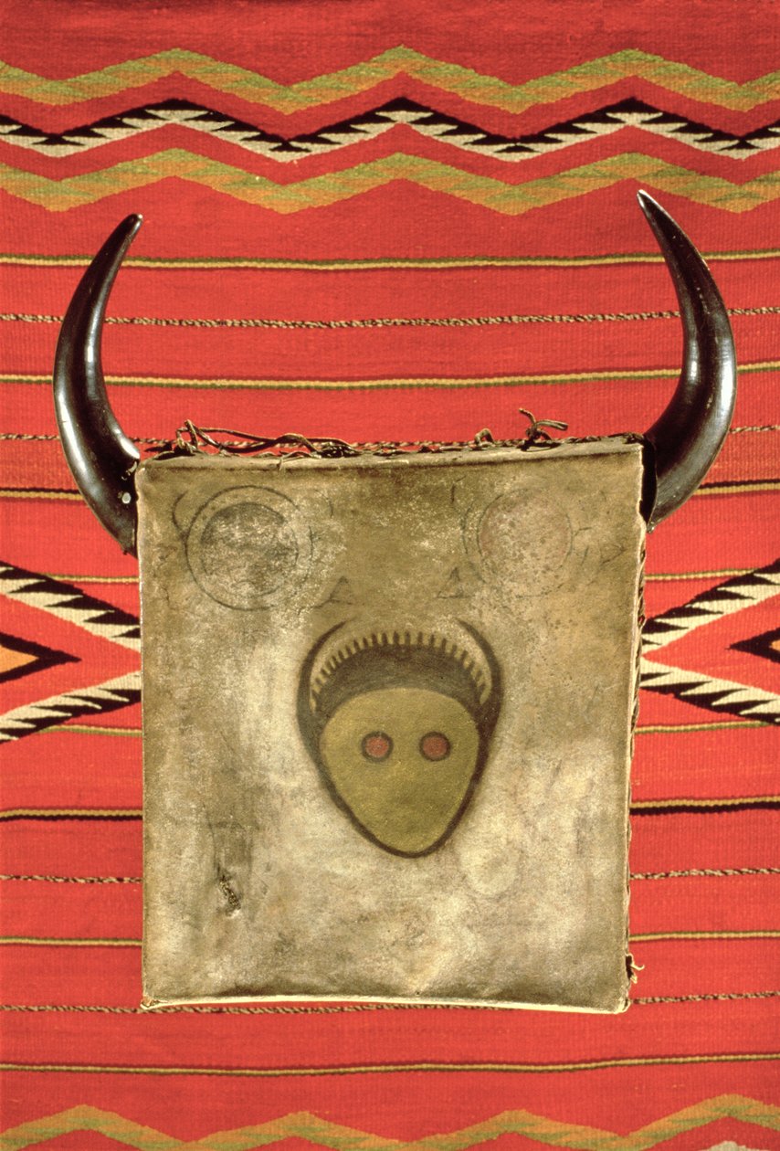 Navajo buffalo moon filt, från Arizona (ull) av American School