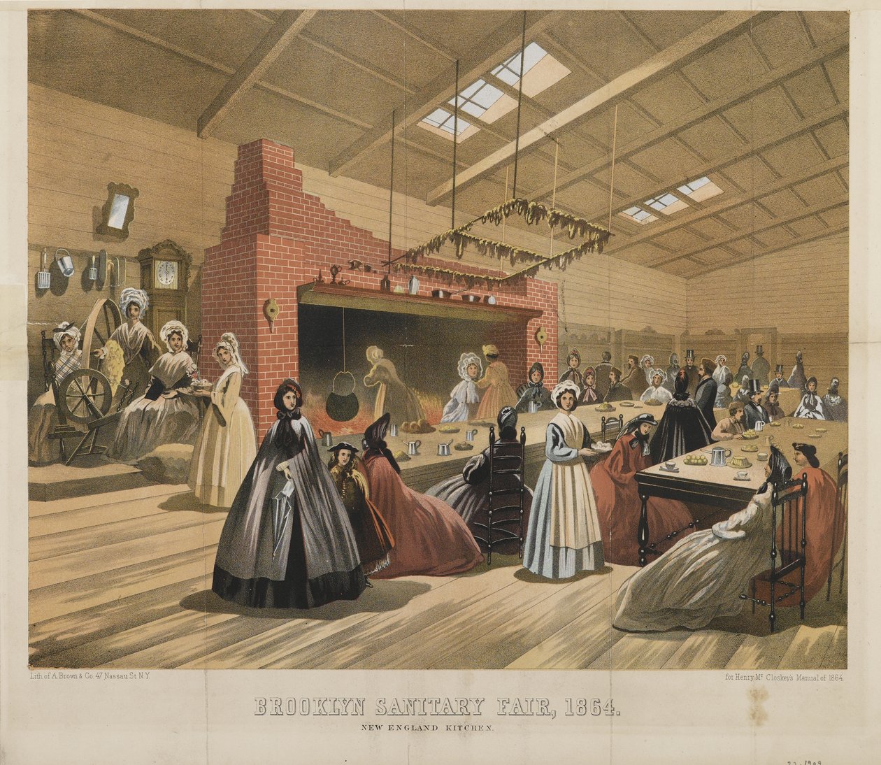 New England Kitchen, Brooklyn Sanitary Fair, 1864 av American School