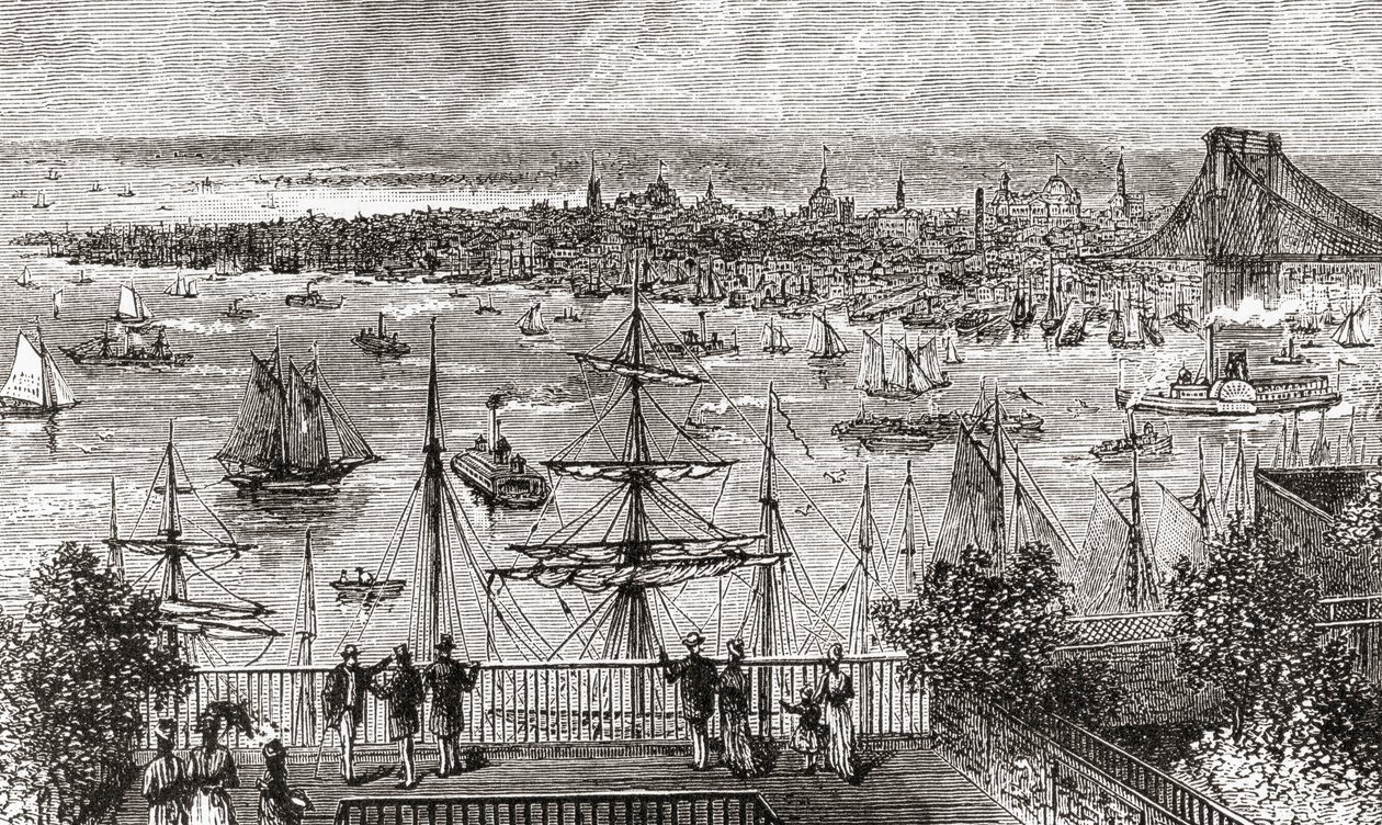 New York på 1800-talet av American School