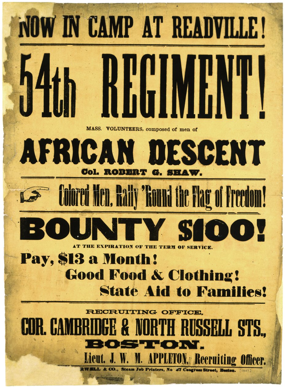 Nu på lägret i Readville! 54:e regementet!, c.1863 av American School