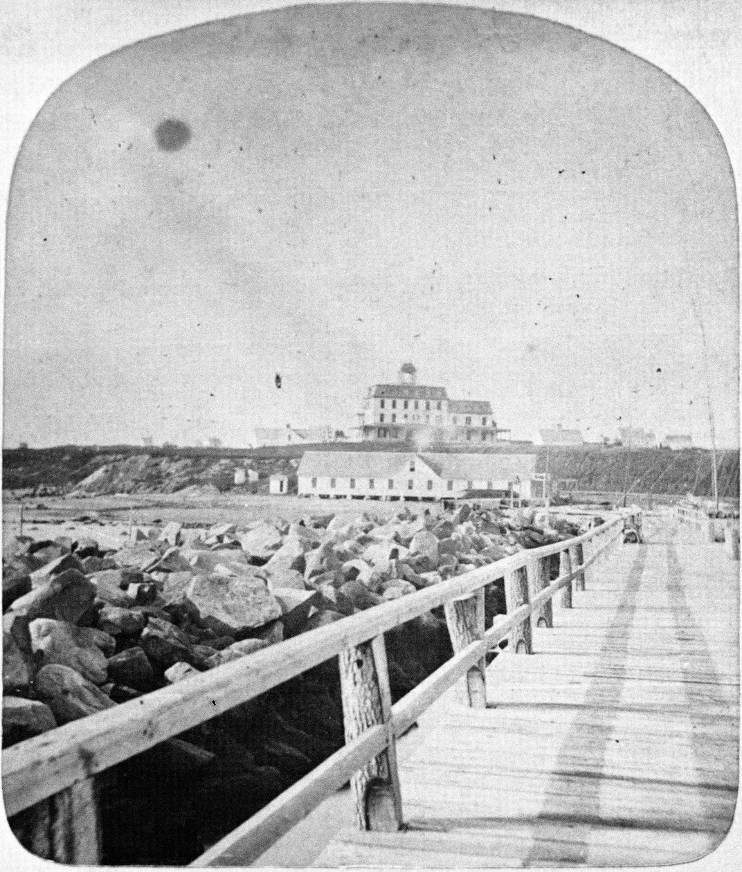 Ocean View Hotel, Block Island, Rhode Island (stereoptikerrutschbana) av American School