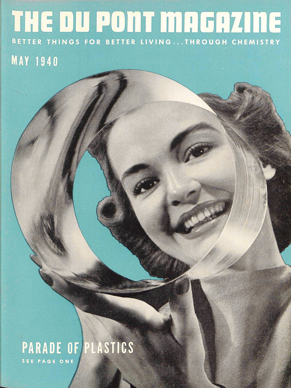 Parade of Plastics, framsidan av DuPont Magazine, maj 1940 av American School