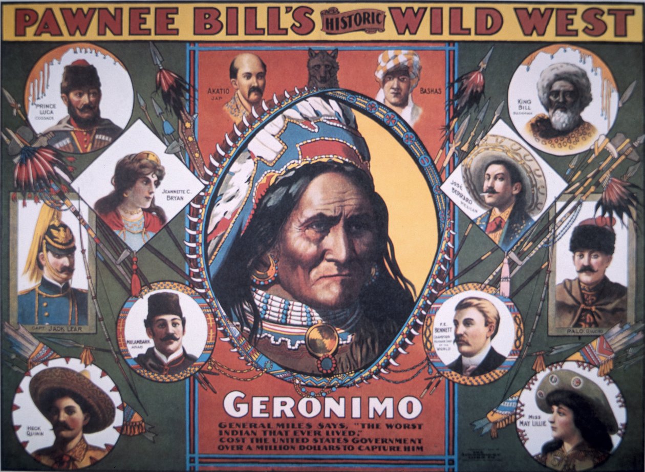 Pawnee Bills historiska vilda västern affisch av American School