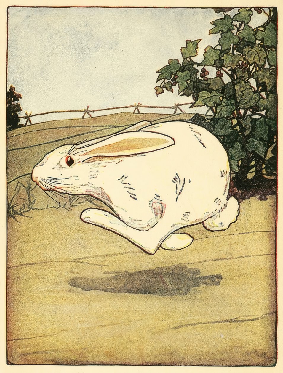 Peter slutade aldrig springa, från The Tale of Peter Rabbit av American School