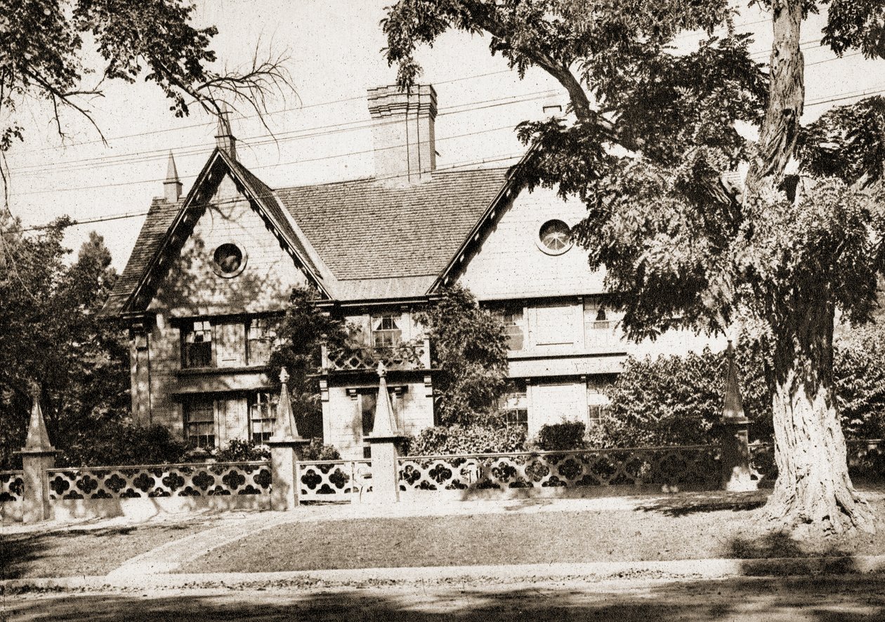 Pickering House, Salem, Massachusetts, 1915 (gravyr i sepiaton) av American School