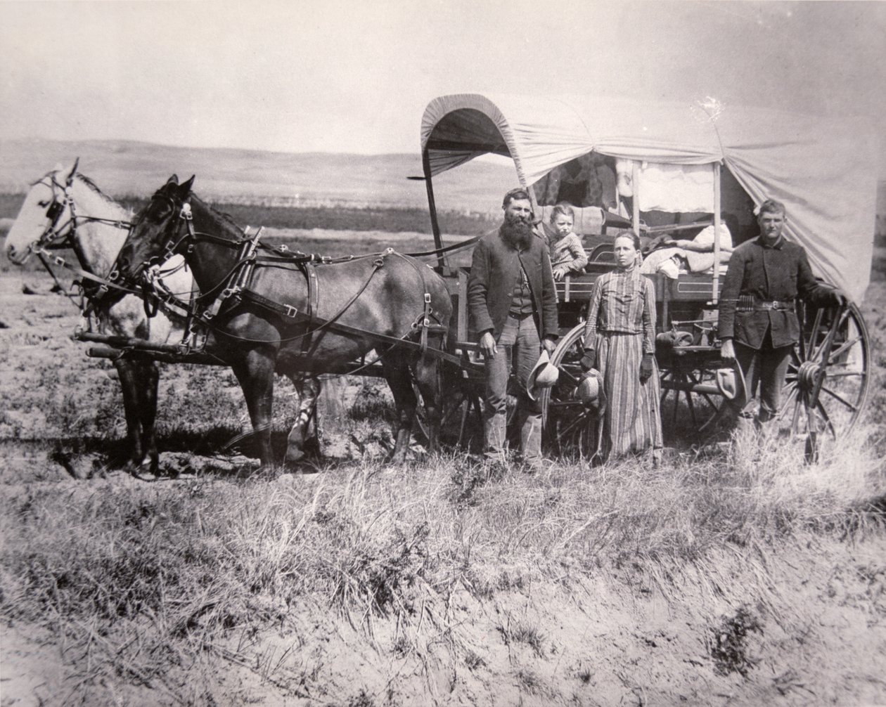 Pionjärfamilj i Loup Valley, Nebraska av American School