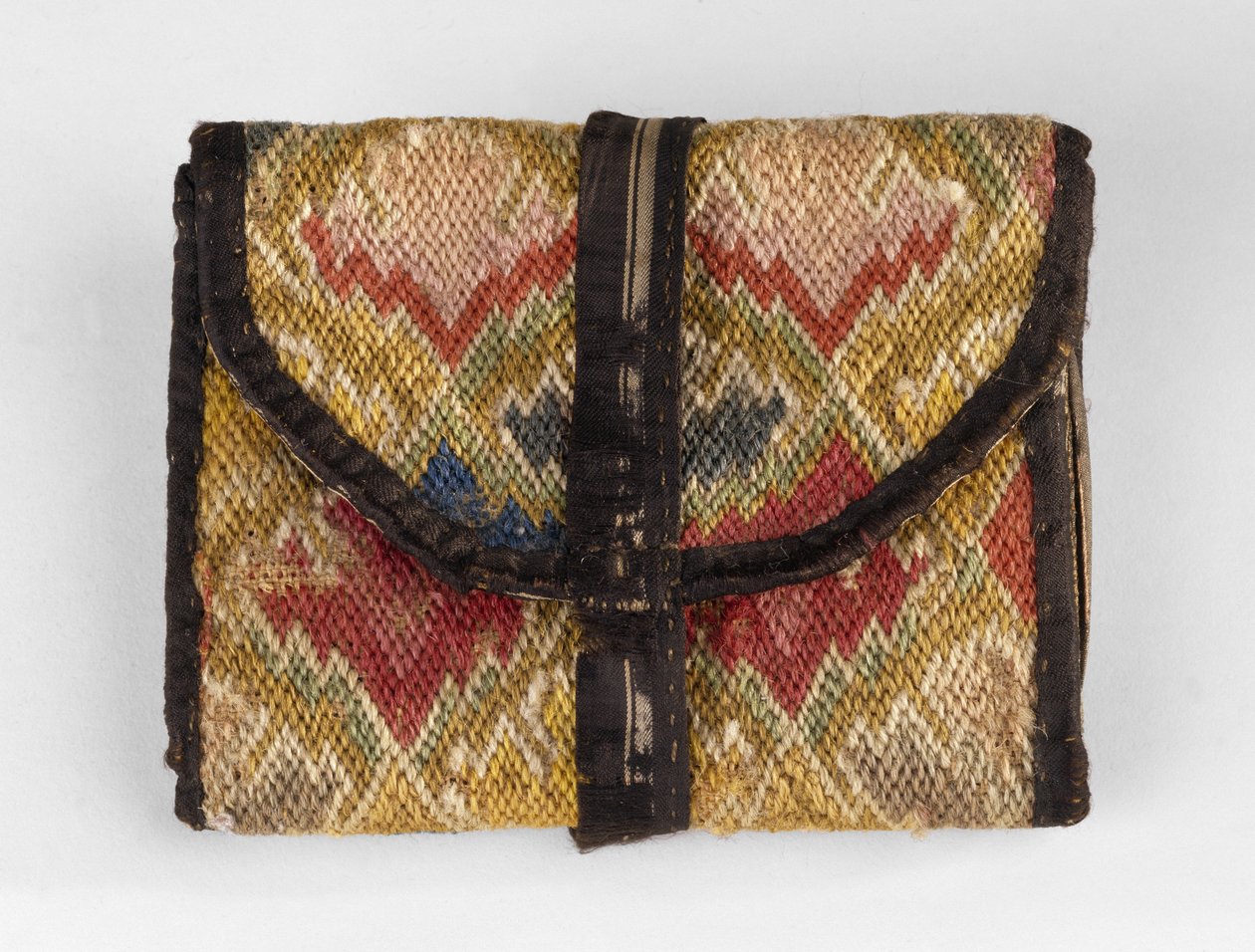 Fickbok, c. 1750-1800 (ull, linne, siden och buckram) av American School