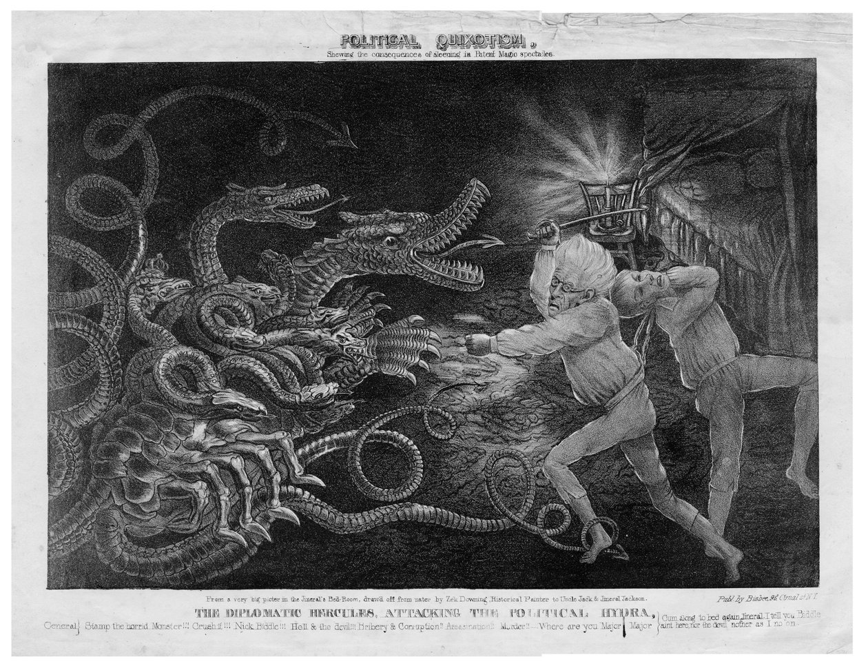 Politisk Quixotism, c.1833 av American School