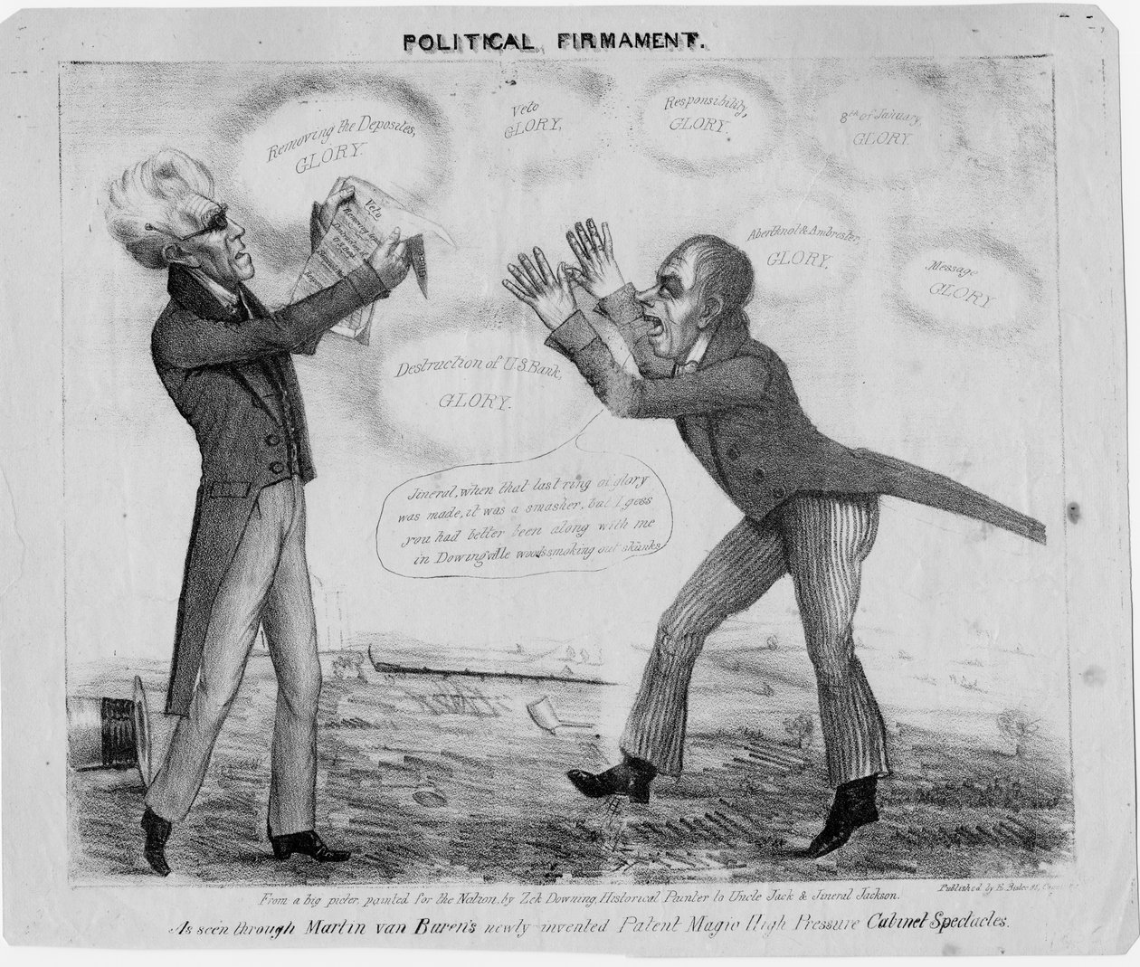 Politiska himlavalvet, c.1835 av American School