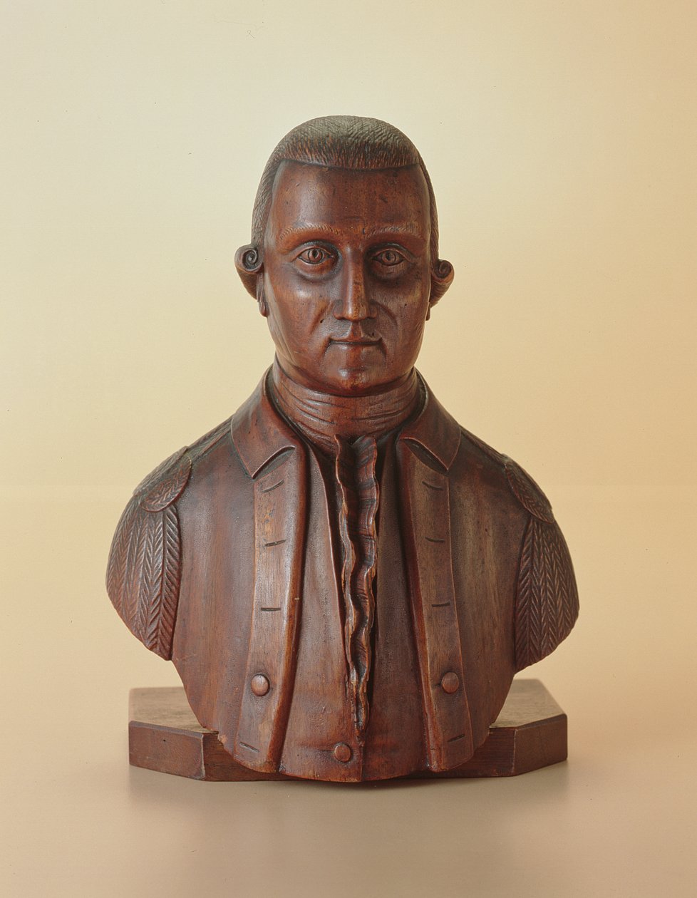 Porträttbyst av George Washington (1732-99) ca 1810 (trä) av American School