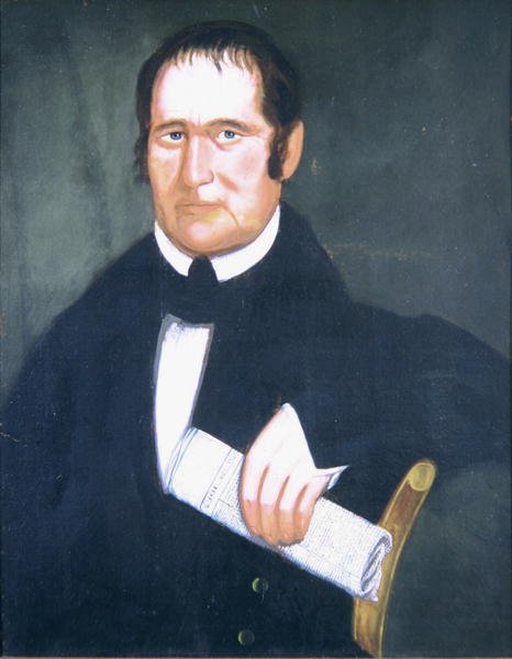 Porträtt av Henry Stevens (1819-86) 1834 (olja på duk) av American School