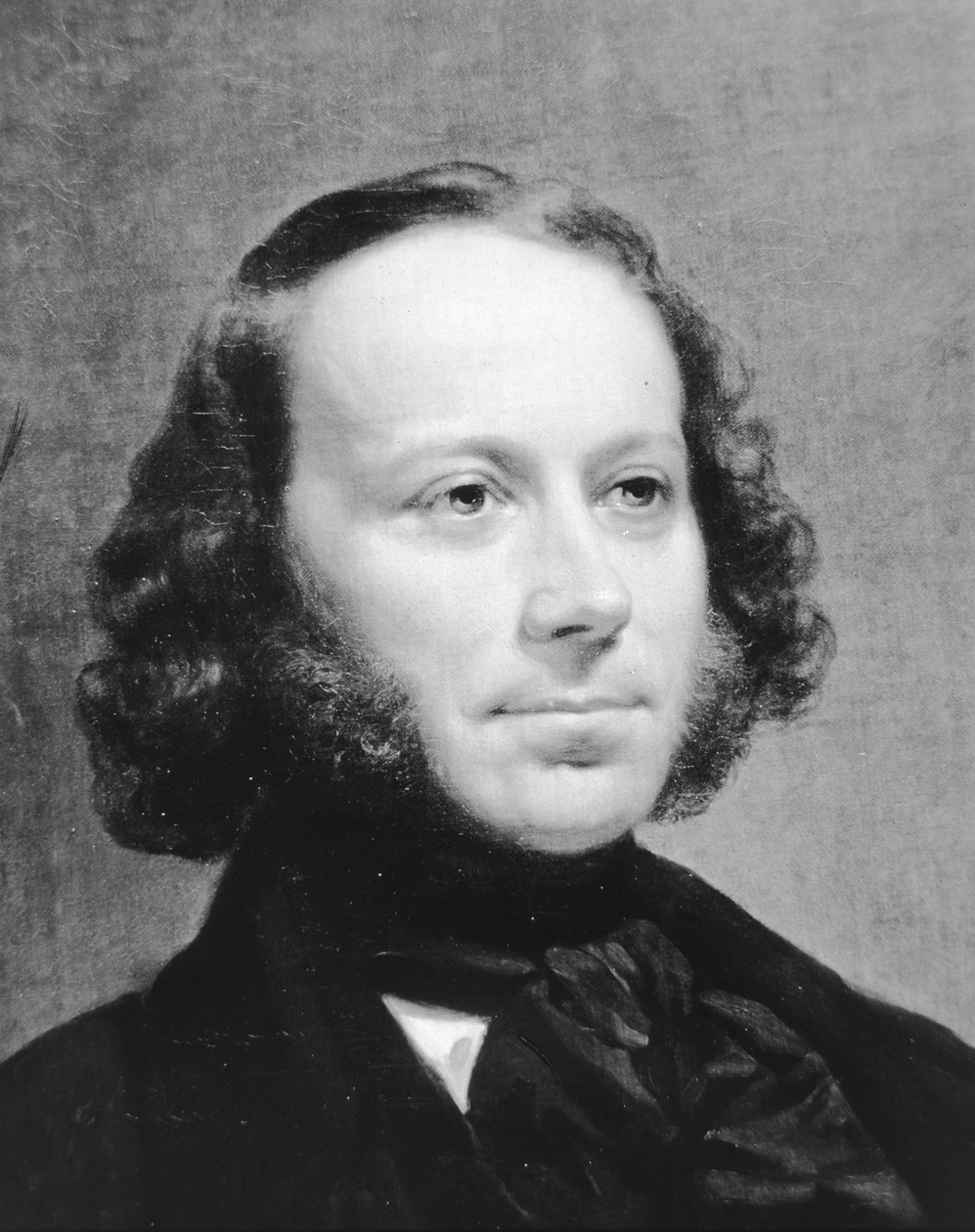 Porträtt av John Ericsson (1803-1889) (litho) av American School