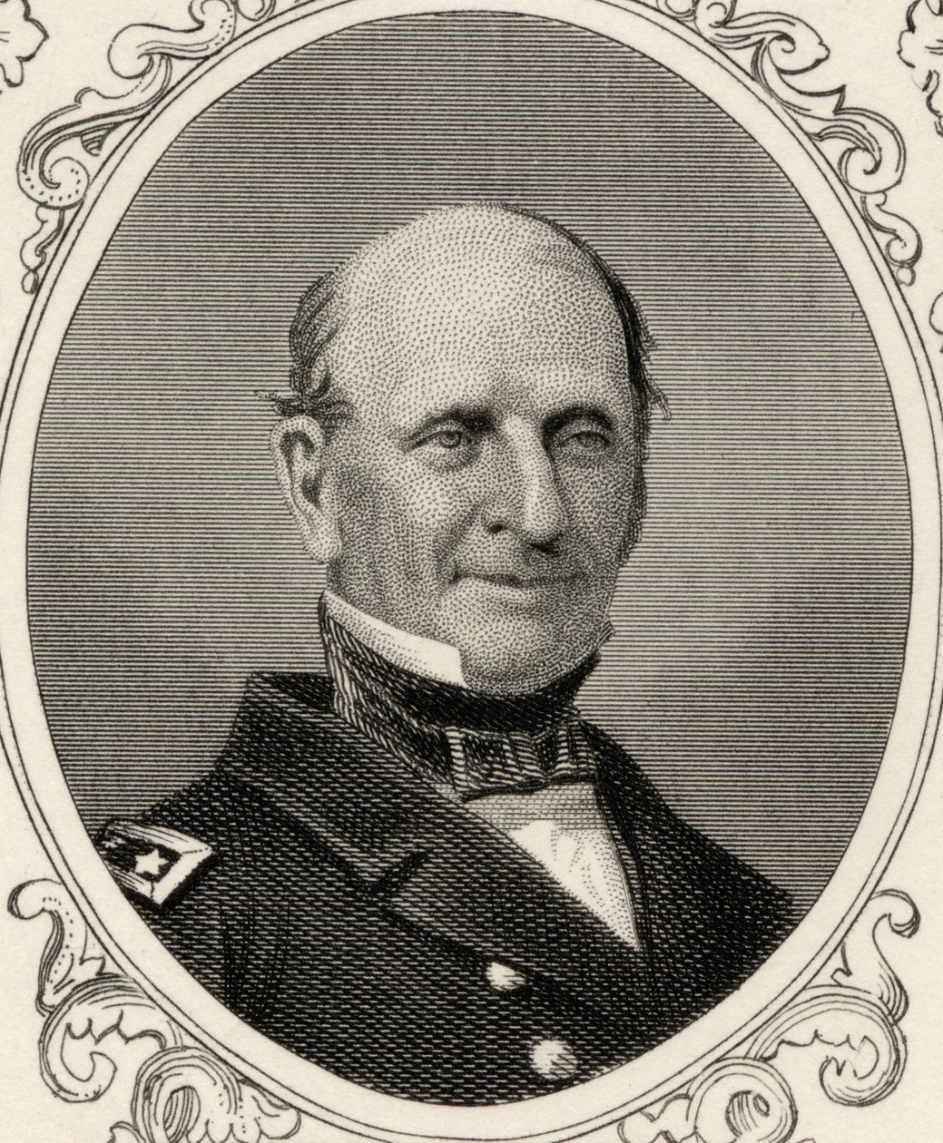 Porträtt av Silas Horton Stringham (1798-1876) av American School