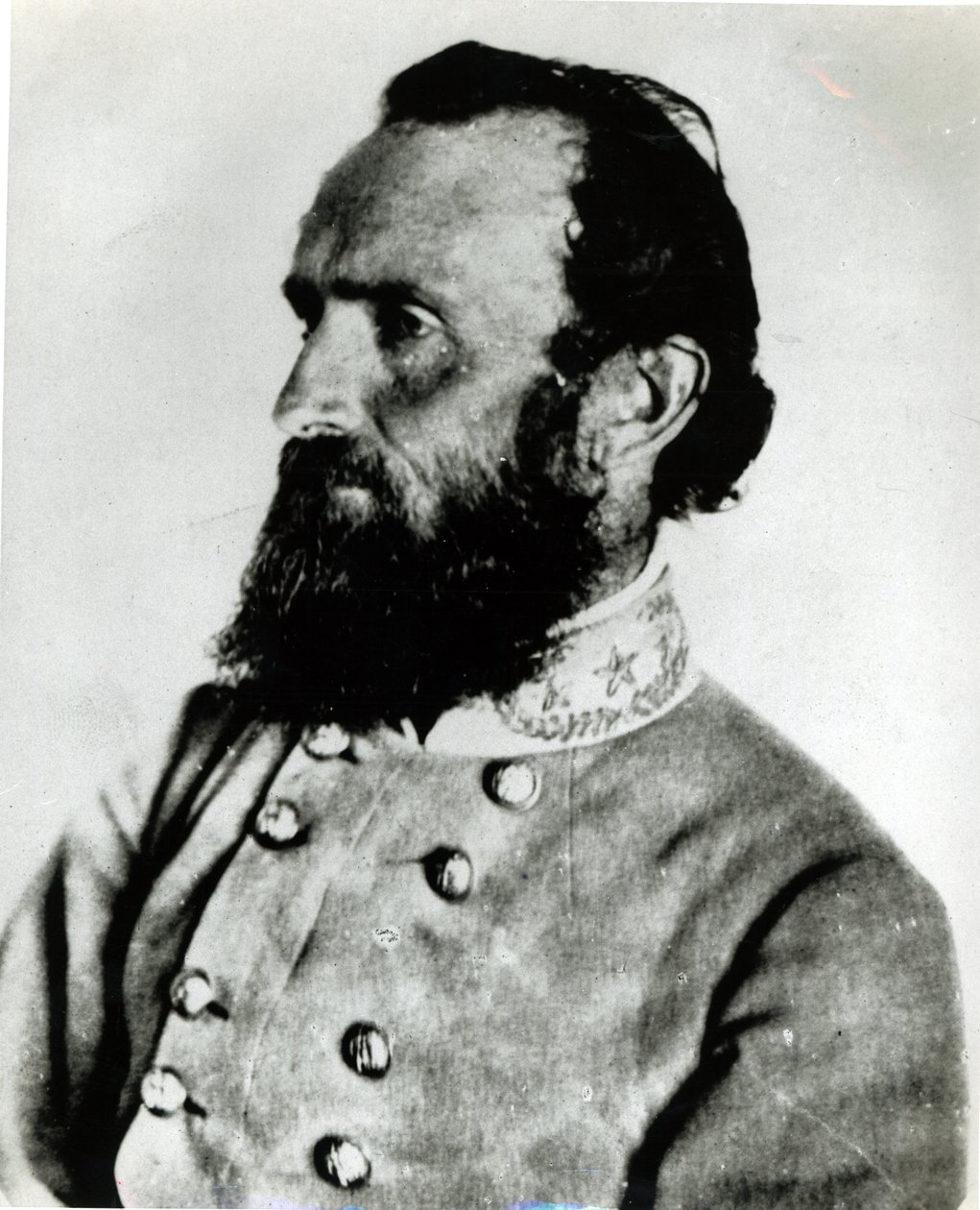 Porträtt av Thomas J. Stonewall Jackson av American School