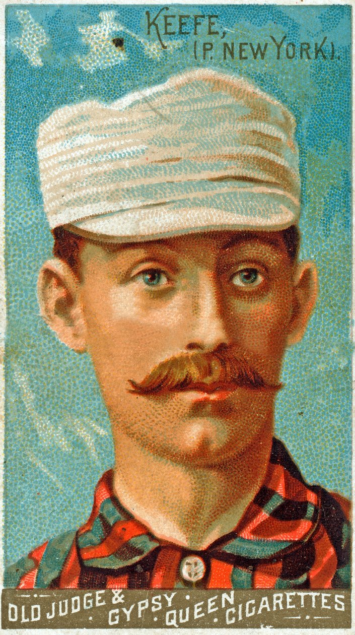 Porträtt av Tim Keefe, 1887 av American School