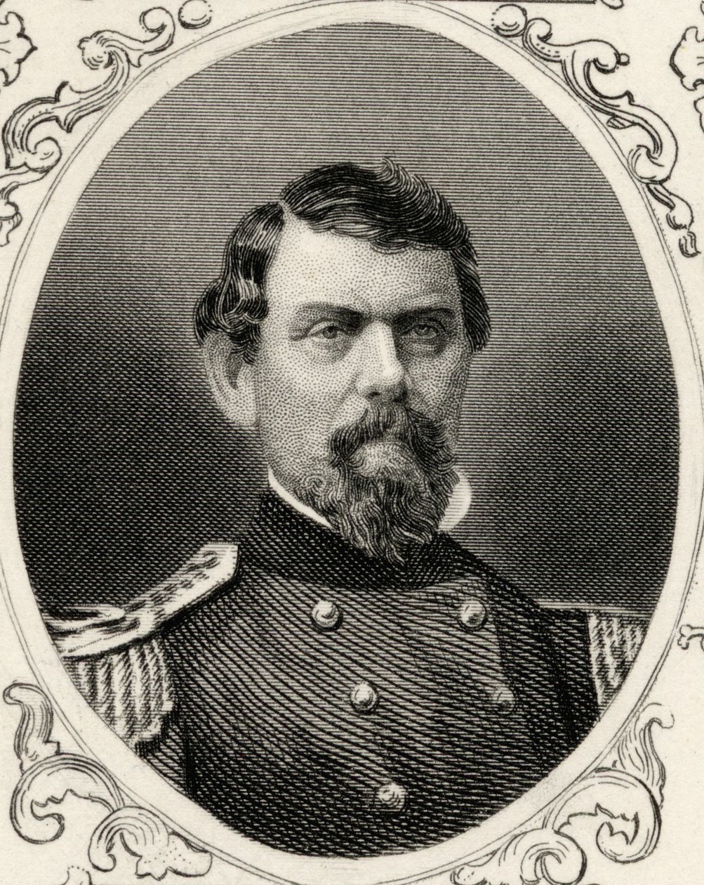 Porträtt av William Joseph Hardee (1815-73) av American School