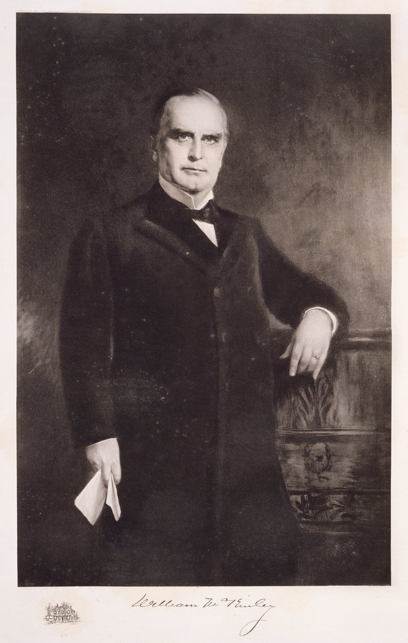 Porträtt av William McKinley av American School