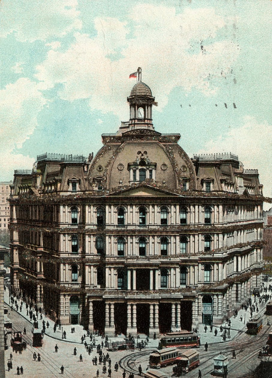 Postkontor, New York, ca 1900-09 av American School