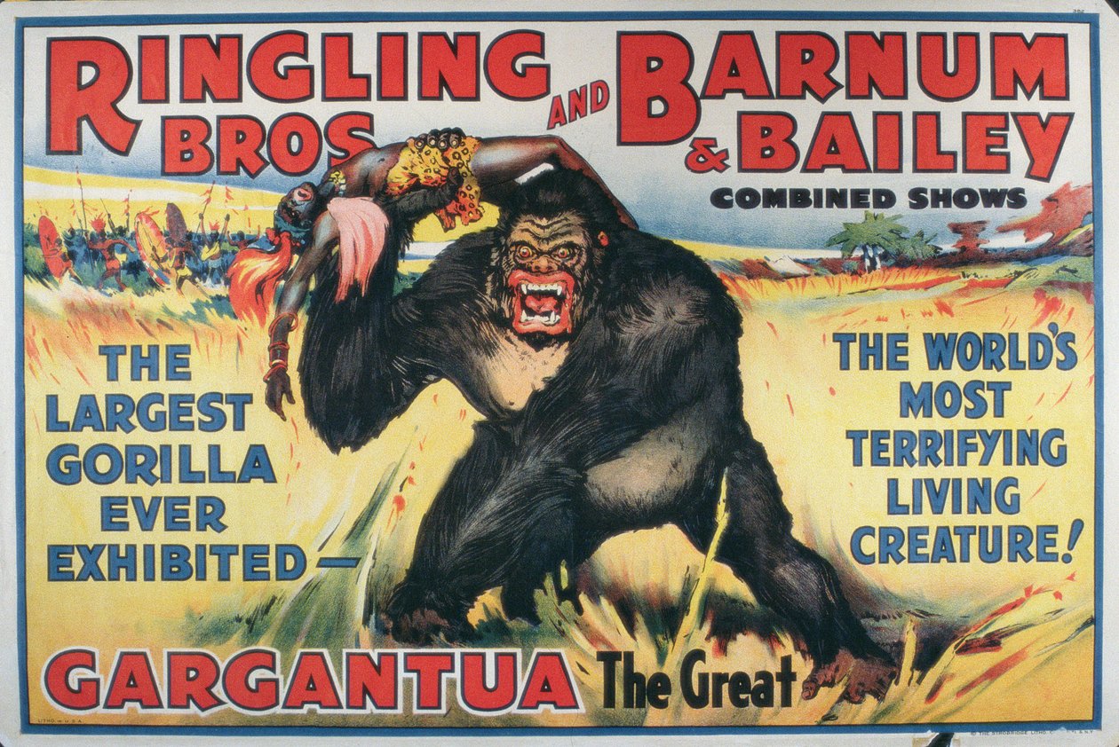 Affisch som annonserar Gargantua the Great på 