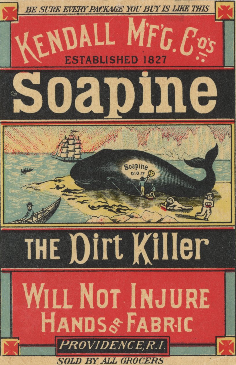 Affischreklam Kendall Mfg. Cos Soapine, c.1890 av American School