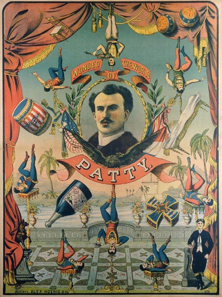 Affischreklam för Patty "Wonder of the World" (litho i färg) av American School