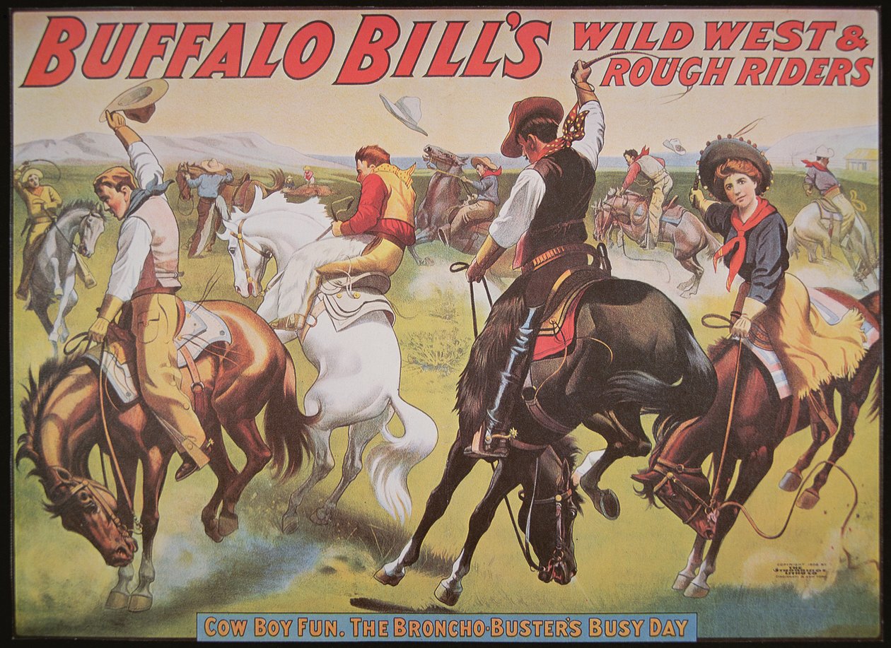 Affisch för Buffalo Bills (1846-1917) Wild West Show av American School