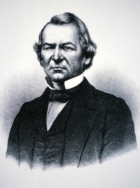 President Andrew Johnson (1808-75) (gravyr) av American School