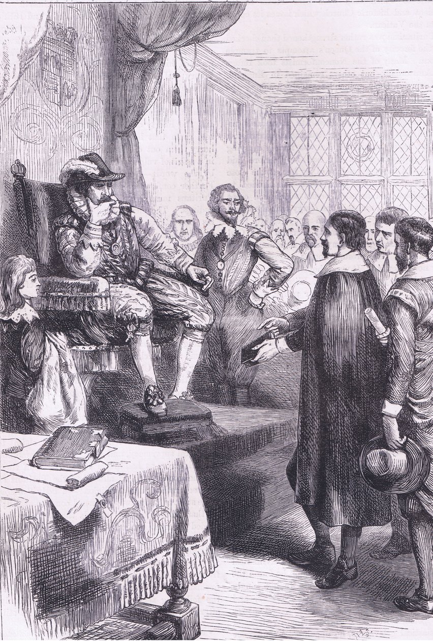 Puritaner före James I, illustration från Cassell