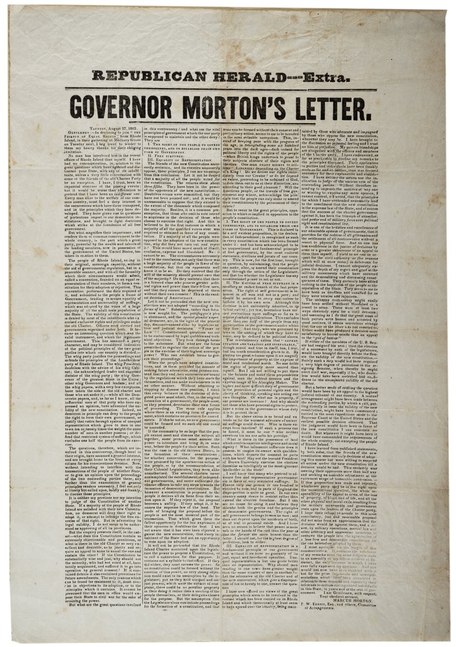 Republican Herald- Extra, 27 augusti 1842 av American School