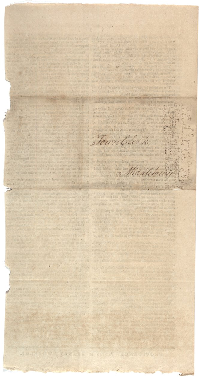 Resolutioner som trycker NYS förslag till ändringar av konstitutionen, oktober 1788 av American School
