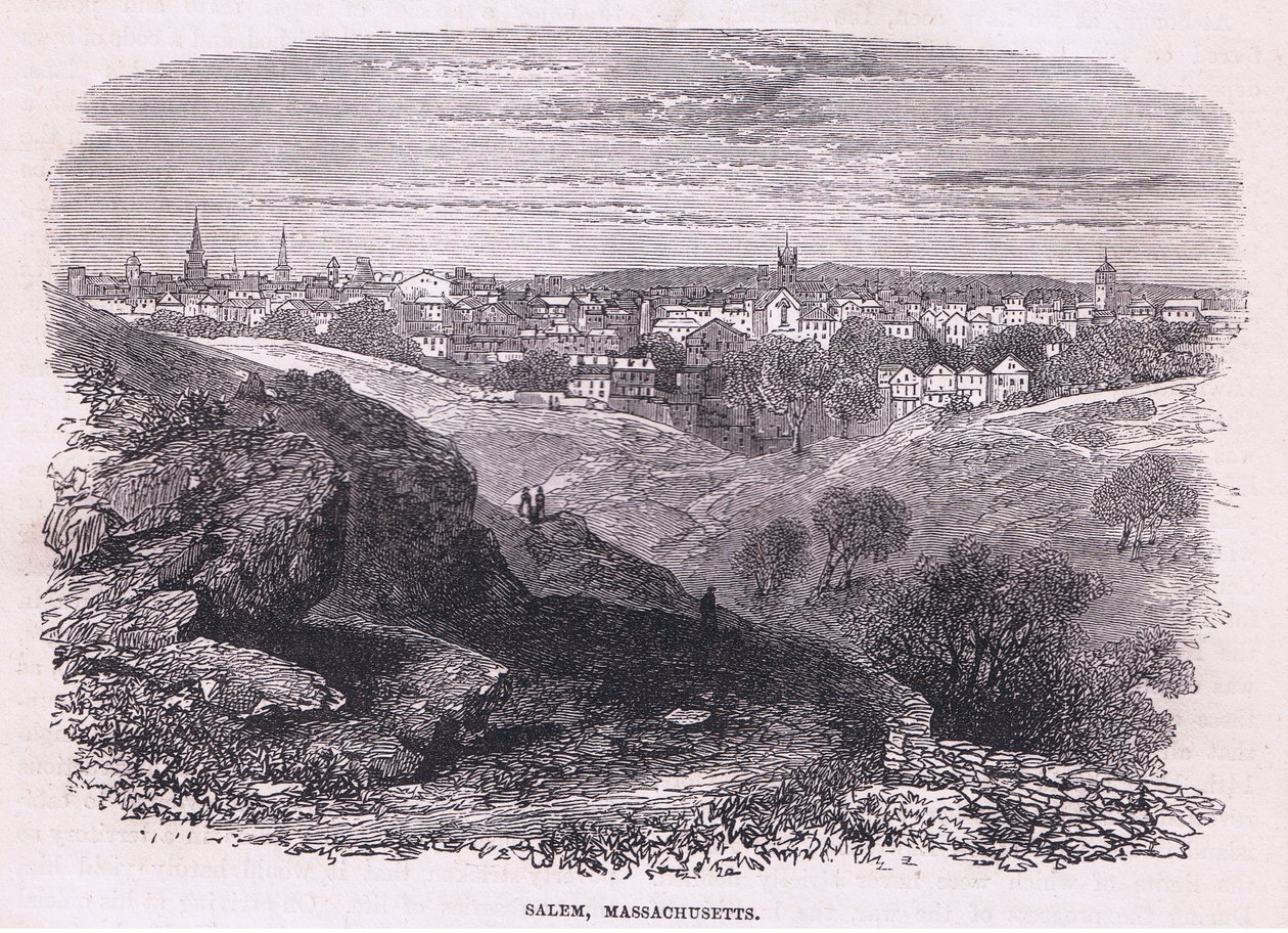 Salem Massachusetts, illustration från Cassell