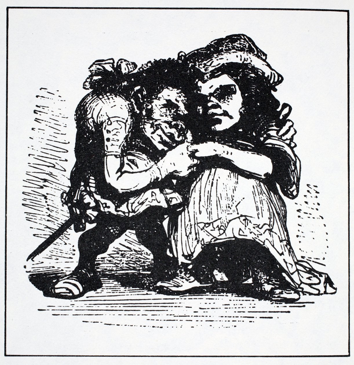 Scandinavian Elves, från The World Guide to Gnomes, Fairies, Alves and Other Little People av Thomas Keightley (1789-1872) Publicerad 1880 (BW Engraving) av American School