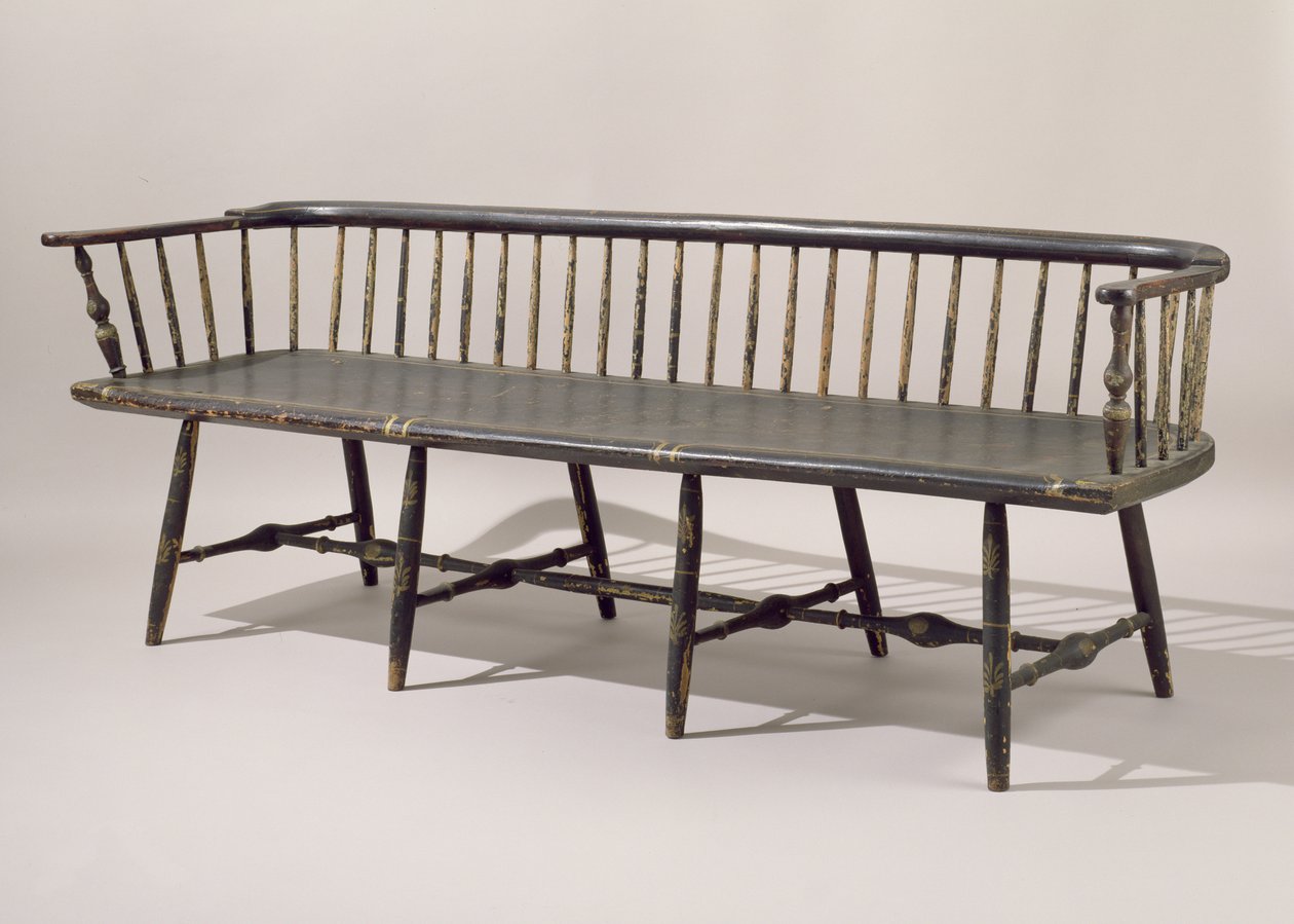 Soffa, 1807-14 (målad lönn) av American School