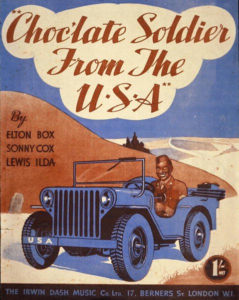 Notomslag till "Chocolate Soldier from the USA" av American School
