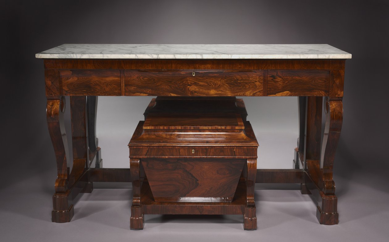 Sideboard and Cellarette, firma av Duncan Phyfe and Son av American School