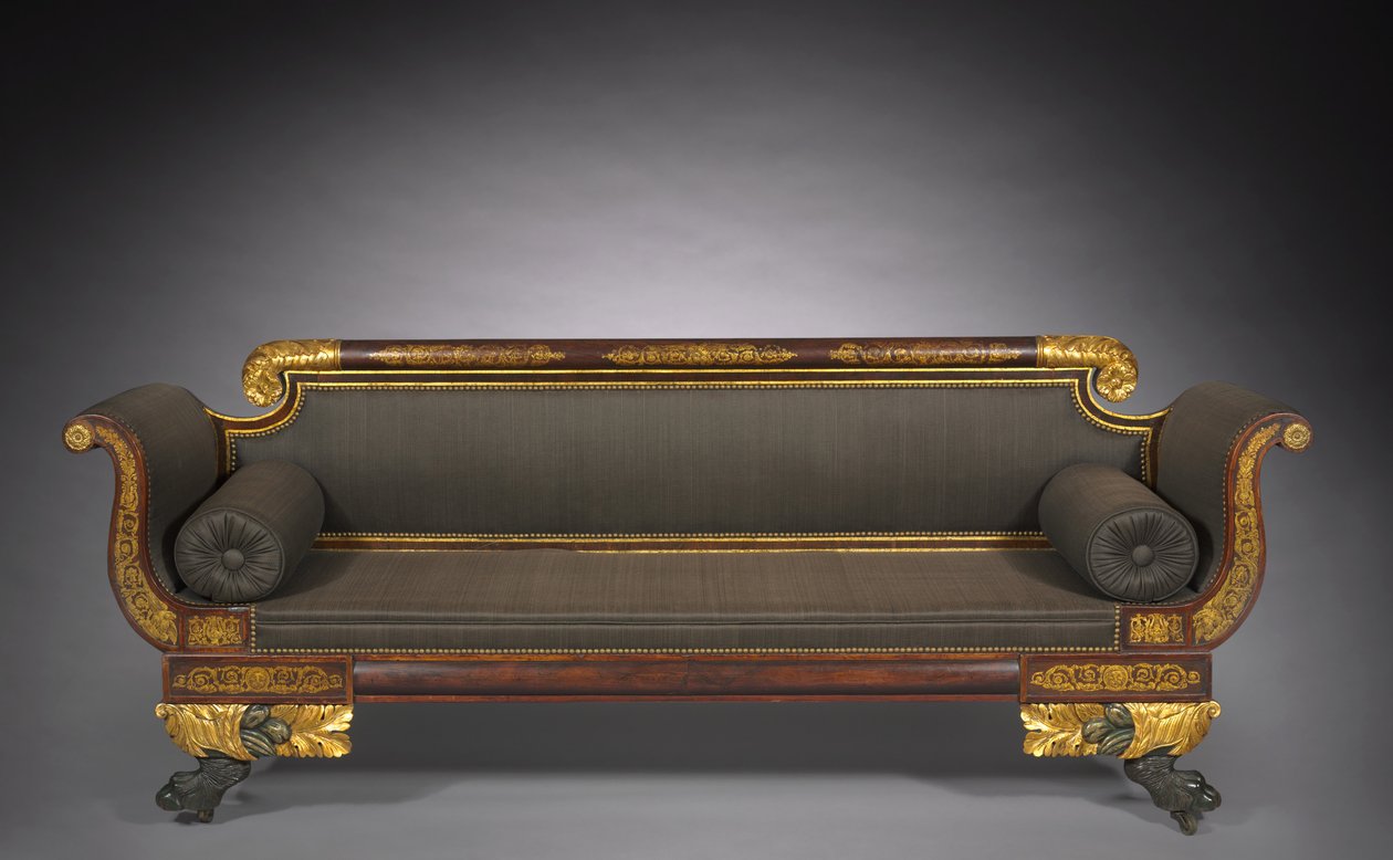 Soffa, c.1820 av American School