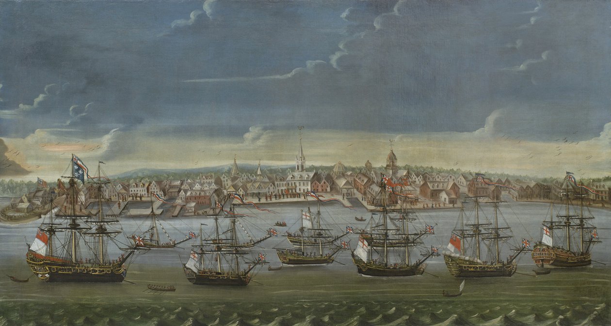 Southeast Prospect of the City of New York, c.1756-7 av American School