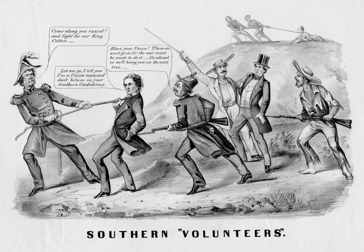 Southern volunteers, publicerad av Currier & Ives, New York, ca. 1862 av American School