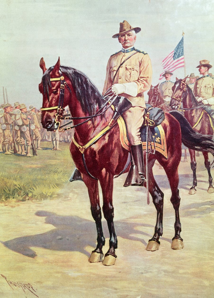 Spansk soldat i amerikanska kriget (wc på papper) av American School